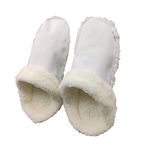 DAGESVGI Plantillas para zuecos Reemplazo de piel blanca Insertar Zuecos de invierno Liner Zapatillas de piel de felpa Zapatos deslizantes Forro de casa Zuecos cálido