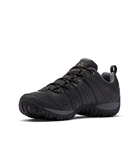 Columbia Woodburn 2 Waterproof (Impermeable) Zapatos de Senderismo Bajos Hombre, Negro (Black x Caramel), 42 EU