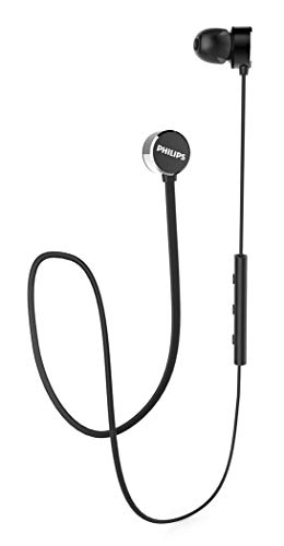 Philips Auriculares Bluetooth UN102BK/00 Wireless In Ear Headphones (Bluetooth, Controlador de 6 mm, Carga Rápida, Aislamiento de Ruido), Negro, One Size