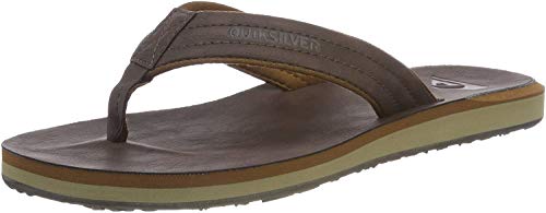 Quiksilver Carver Nubuck - Sandals For Men, Chanclas Hombre, Marrón (Demitasse Solid Ctk0), 40 EU