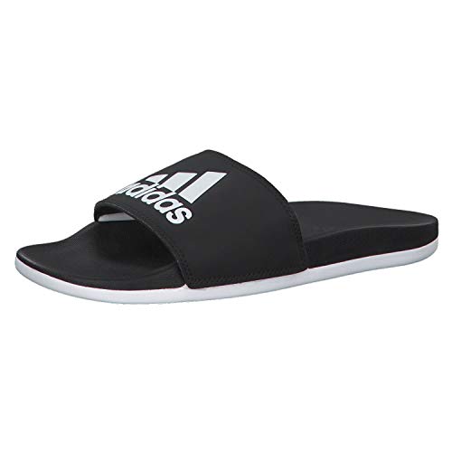 adidas Adilette Comfort, Zapatos de Playa y Piscina Mujer, Core Black Footwear White Core Black, 44.5 EU
