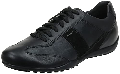 Geox U Wells A, Sneakers para Hombre, Negro (Black), 43 EU
