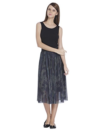 Only Onlerica Calf Mesh Skirt Jrs Falda, Multicolor (Tarmac AOP:Camo Print), 36 (Talla del Fabricante: Small) para Mujer