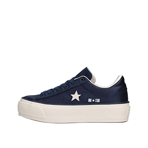 Converse 560988C One Star Platform OX Sneakers Mujer Dress Blue 36