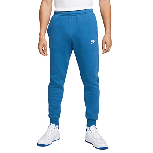 NIKE Sportswear Club Fleece Pant, Dk Marina Blue/Dk Marina Blue/White, Medium para Hombre