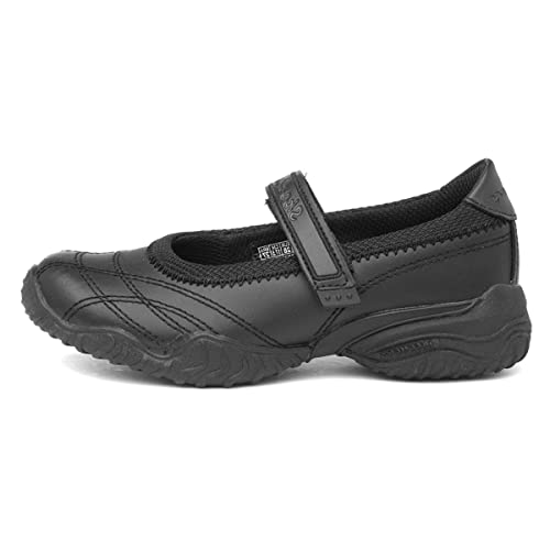Skechers VELOCITY POUTY, Zapatillas para Niñas, Black Smooth/ Trim, 31 EU
