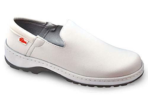 DIAN Marsella Blanco Talla 39 Marca, Zapato de Trabajo Unisex Certificado EN ISO 20347.