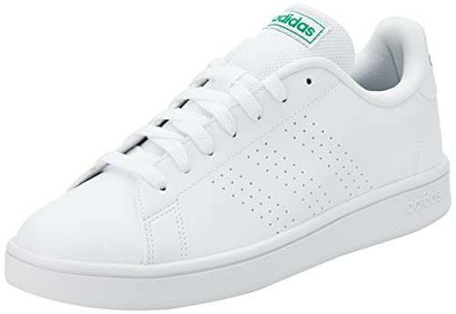 adidas Advantage Base, Sneaker Hombre, Footwear White/Footwear White/Green, 42