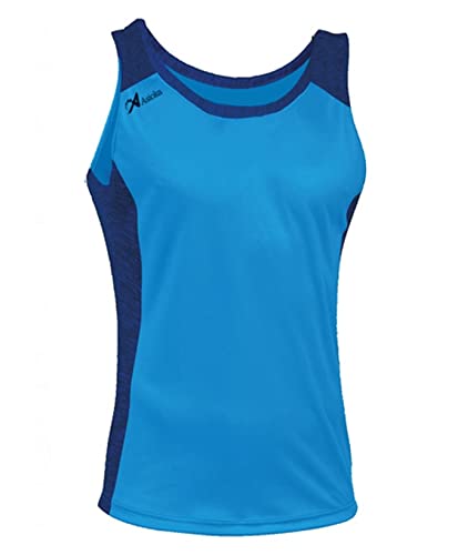 ASIOKA - Camiseta Deportiva Tirantes Hombre - Camiseta de Running para Hombre - Camiseta técnica de Tirantes - Color Azul Medio, XL, 400/17