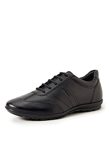 Geox Uomo Symbol B, Zapatos Hombre, Negro, 44 EU