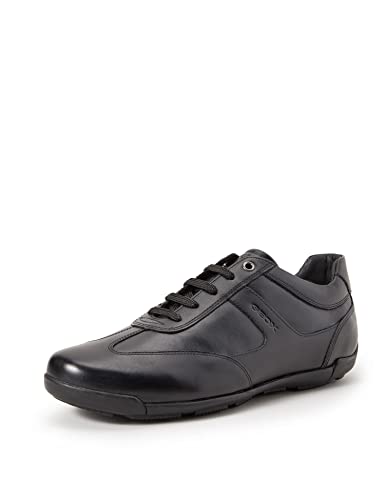 Geox U Edgware A, Sneakers Hombre, Negro, 39 EU