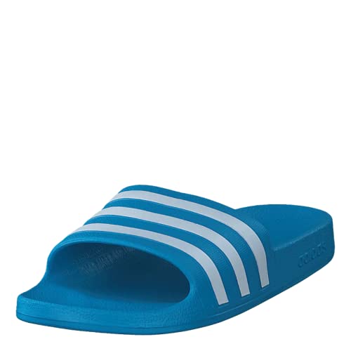 adidas Adilette Aqua Slides, Unisex Adulto, Solar Blue/FTWR White/Solar Blue, 47 1/3 EU