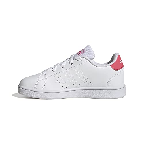 adidas Advantage K, Sneaker, FTWR White/Real Pink/Core Black, 38 EU