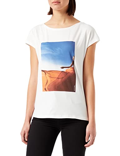Comma T-Shirt Camiseta, 01d1 White, 36 para Mujer