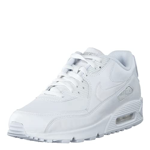 Nike Air MAX 90 Leather, Zapatillas Hombre, Blanco (True White/True White 113), 43 EU