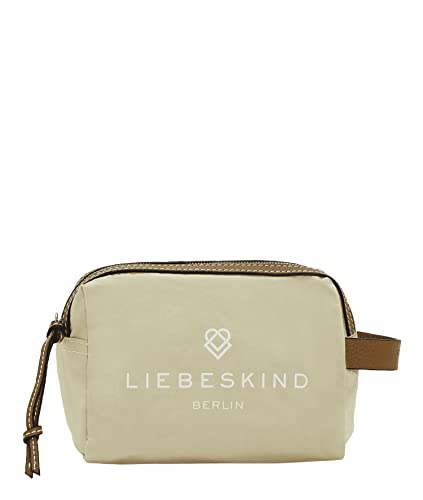 Liebeskind Berlin Accesorios para Bolsas cosméticas de Nailon Gris, Bolsillo S para Mujer, Beige cálido, Small (HxBxT 12cm x 17cm x 9cm)