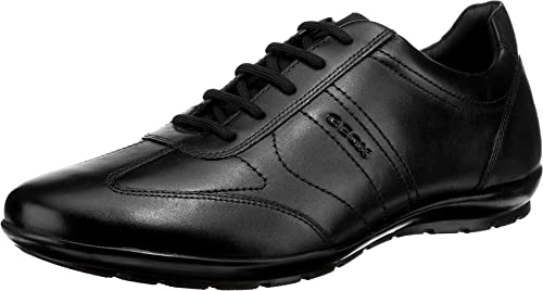 Geox Uomo Symbol B, Zapatos Hombre, Negro, 47 EU