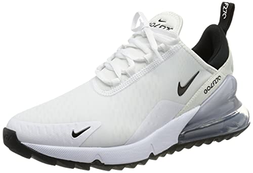 Nike Air MAX 270G, Zapatos de Golf Hombre, Color Blanco Y Negro, 43 EU