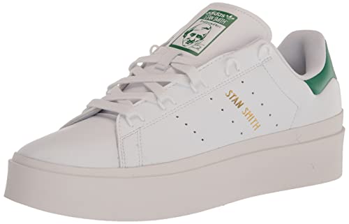 adidas Originals Stan Smith Bonega - Tenis para mujer, blanco/blanco/verde, 40 EU