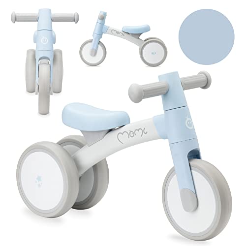 MoMi Bicicleta Infantil Tedi niños (máx. Peso Corporal: 25 kg), Mini Triciclo con Ruedas de plástico a Prueba de pinchazos, Marco de Metal Ligero – 1,2 kg, Bebés Unisex, Blau