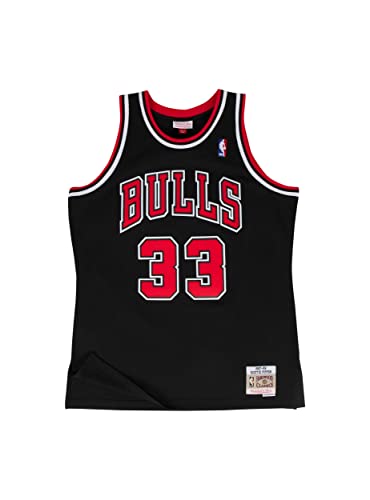 Mitchell & Ness Chicago Bulls Blusas, Color Negro, M para Hombre