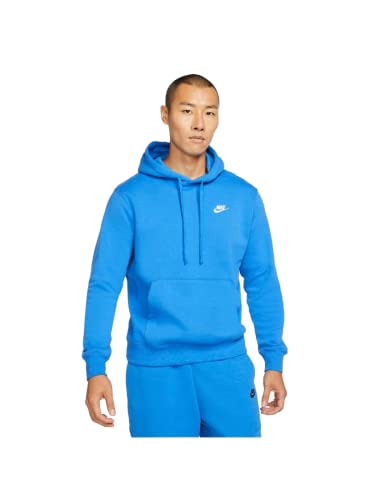 Nike Sudadera con capucha para hombre, Azul, blanco (Signal Blue/White), Small