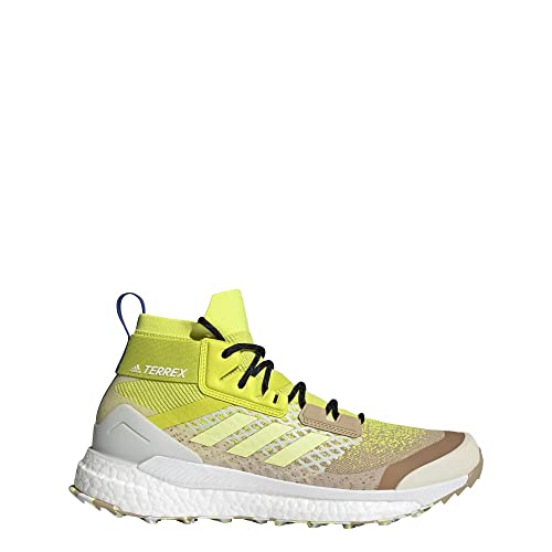 adidas Terrex Free Hiker Primeblue Hiking Shoes Beige Tone/Pulse Yellow/Acid Yellow 11.5 D (M)