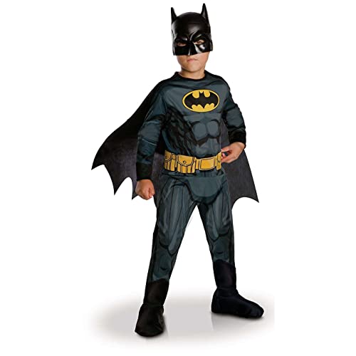RUBIE'S- Batman Disfraz Oficial Talla M 5 – 6 años, Color Negro, ans-105 à 116 cm (Rubies I-630856M)