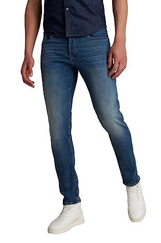 G-STAR RAW Jeans 3301 Slim Vaqueros, Azul (Vintage Medium Aged 51001-8968-2965), 29W / 30L para Hombre