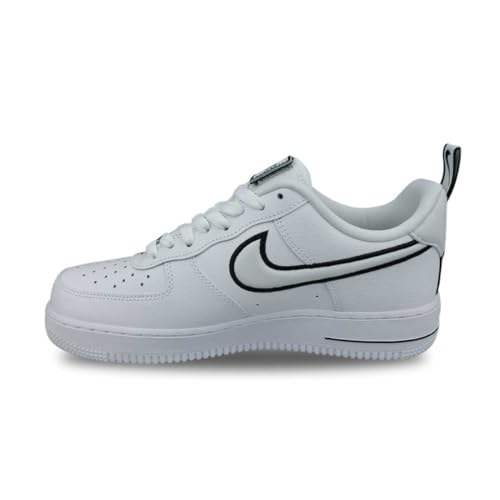 Nike Air Force 1, Zapatillas de bsquetbol Hombre, White White White Black, 42 EU