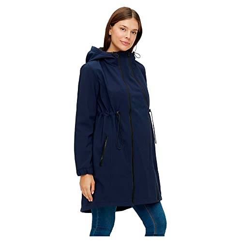 MAMALICIOUS Mlshella 3in1tikka Softshell Jacket Noos Chaqueta Premama, Azul (Navy Blazer Navy Blazer), 40 (Talla del Fabricante: Medium) para Mujer