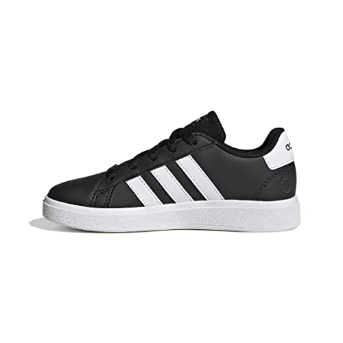 adidas Grand Court 2.0 K, Sneaker, Core Black/FTWR White/Core Black, 37 1/3 EU