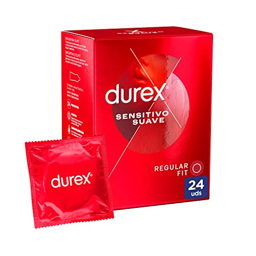Durex Preservativos Sensitivo Suave, Fino para Mayor Sensibilidad, 24 condones