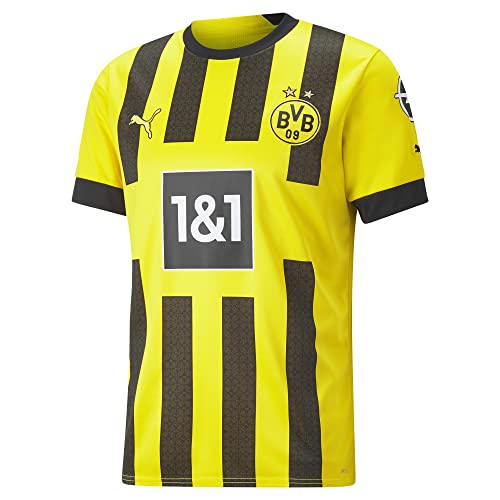 BVB Season 2022/23 Official Home T-Shirt, Men's, Cyber Yellow, L