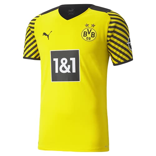 Puma Borussia Dortmund Temporada 2021/22 Calentamiento, Completa Primera Equipación, Hombre, Cyber Yellow Black, S