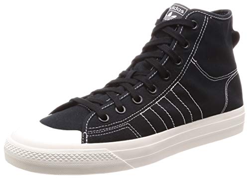 adidas Nizza HI RF, Sneaker Hombre, Core Black/Footwear White/Off White, 44 2/3 EU