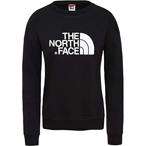 THE NORTH FACE W Drew Peak Crew-EU TNF Black Sweatshirt, Mujer, TNF Black, S