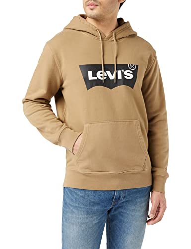 Levi's Standard Graphic Sweatshirt, Sudadera con capucha Hombre, Beige (Petrified Oak), XXL