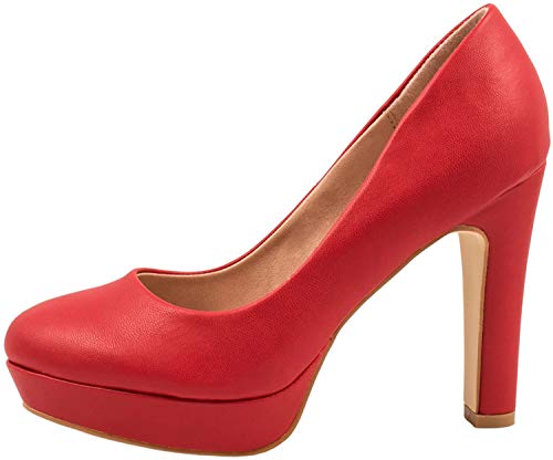 Elara Zapato de Tacón Alto Mujer Plataforma Chunkyrayan Rojo E22321-Rot-38
