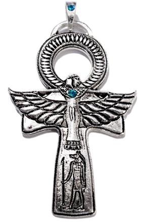 Ankh 925 SS Cadena Colgante, colgante, símbolo egipcio, chapado en plata de ley 925, Egipto