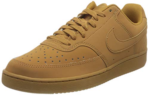 NIKE Court Vision Low, Sneaker Hombre, Flax/Flax-Wheat-Twine, 38.5 EU