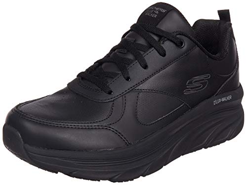 Skechers D'LUX WALKER TIMELESS PATH, sneakers,sports shoes para Mujer, Black Leather / Trim, 37 EU