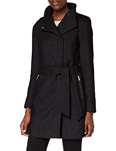 Vero Moda Vmtwodope Belt 3/4 Wool Jacket Ga Noos, Abrigo Mujer, Dark grey blend, XL