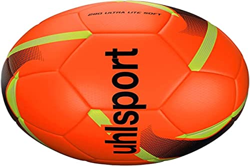 uhlsport 290 Ultra Lite Soft Balón Fútbol, Juventud Unisex, Fluo Red/Black/Fluo Yello, 4