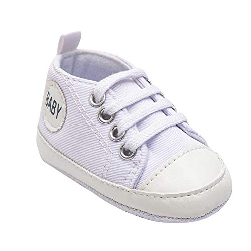 WanWorlder Zapatos de bebé de Suela Blanda para bebés Zapatos de Interior para bebés de 0-1.5 años Sandalias de Bebés Niña Nuevo en 2021 Zapatillas De Lona para Niños Pequeños