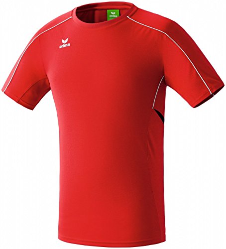 erima T-Shirt Gold Medal - Camiseta de fitness para hombre, color rojo/negro/blanco, talla S/M