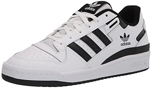 adidas Originals Men's Forum Low Sneaker, White/White/Black, 11.5
