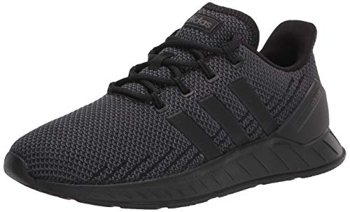 adidas Men's Questar Flow Nxt Running Shoe, Black/Black/Grey, 7