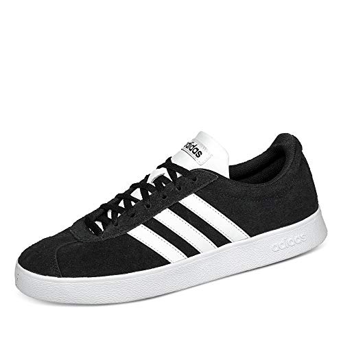 adidas VL Court 2.0 Shoes, Zapatillas Hombre, Core Black/FTWR White/FTWR White, 43 1/3 EU
