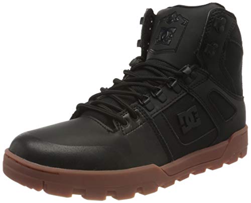 DC Shoes Pure High-Top Winter Boot, Zapatillas Hombre, Black/Gum, 41 EU